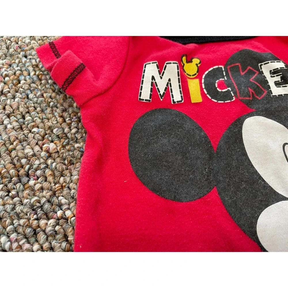 Disney Baby Boys Red Mickey Mouse Bodysuit 3-6M